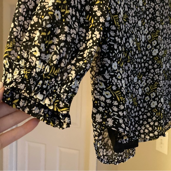 LOFT Floral Long Sleeve Blouse - Picture 6 of 7